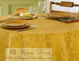 金黄色的秋 提花桌布 美式布艺