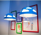 宜家代购 IKEA 思科宜 儿童吸顶灯儿童房云彩吊灯柔和灯光壁灯