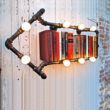 loft美式创意水管壁灯铁艺复古工业过道阳台箭头书房酒吧台咖啡厅