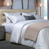 外贸1000根埃及棉 纯白色宾馆酒店床品/顶级白色四件套床上用品