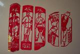 民俗剪纸收藏文革剪纸样板戏白毛女红色娘子军等5张包老