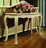 欧式实木仿古象牙白做旧美式艾特利风格玄关台供桌背几上海包邮