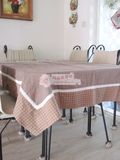 外贸棉麻刺绣桌布欧式家居布艺餐厅餐桌茶几万用盖巾美式乡村风