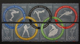 罗马尼亚邮票1960年17届奥运会5全   全品 目录价9美元