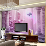 现代花卉欧式梦幻电视背景墙纸壁纸 客厅卧室无缝3D立体大型壁画