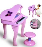 包邮 儿童电子琴带麦克风电源MP3 多功能音乐玩具琴三角钢琴88022