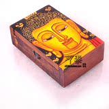 泰国工艺品 创意名片收纳盒 手工绘画佛像名片盒 东南亚特色批发