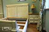 圣奇尼 美式乡村风格 欧式风格 实木床 白色 大床 皇帝床