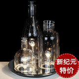 意大利时尚简约玻璃酒瓶子台灯 创意卧室床头吧台客厅灯