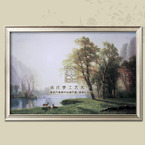 预【Dream宋庄】经典手绘古典风景油画装饰画欧式《金色峡谷》