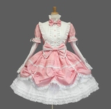 公主的裁缝cos/Lolita洋装复古蕾丝蝴蝶结哥特式接袖礼服连衣裙