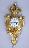 欧洲古董钟表 西洋钟表收藏 法国19世纪精美纯铜鎏金壁钟 有签名