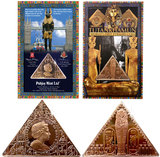 【海宁潮】卡装马恩岛2008年图坦卡门站立法老木乃伊三角形纪念币