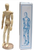 8寸木头人漫画工具木人 模型木偶人可移动关节素描模特 高20cm
