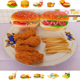 仿真食品食物模型肯德基KFC汉堡包薯条炸鸡翅鸡腿儿童过家家玩具