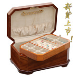欧式实木制首饰盒木质钢琴漆生日礼物结婚礼物大容量带锁新品上市