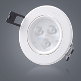 西蒙照明灯具晶亮系列3WLED射灯 可调角度LED天花灯含驱动器 正品