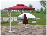折叠雨伞 防紫外线太阳伞 沙滩伞 圆形侧立伞 户外遮阳伞 庭院伞