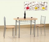小户型组合餐桌椅双人早餐桌情侣吧台桌宜家风格简易小饭桌+餐椅