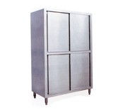不锈钢食品橱 保洁柜 四门立柜 拉门碗柜 储物柜 商用厨房储藏柜