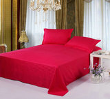 品牌正品专柜多花色 宾馆缎条床单 单人双人床单 纯棉酒店单件床