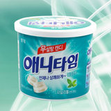 韩国进口零食品糖果 乐天三层无糖薄荷糖戒烟糖 100g润喉糖