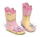 美国kidorable粉嫩可爱荷花儿童女宝宝雨靴 雨鞋
