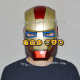 钢铁侠 IRONMAN 真人可戴 1:1 面罩可升起 眼眶发光 头盔 COSPLAY