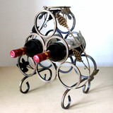 铁艺酒架杯架摆设欧式个性金属葡萄酒葡萄红酒架酒瓶摆件酒吧架子