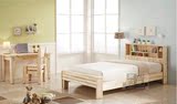 实木儿童床单人床双人床松木杉木婴儿宝宝床带储物柜可定做宜家