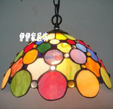 中式现代帝凡尼彩色玻璃吊灯餐厅卧室儿童房卡通吊灯时尚装饰灯具