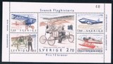瑞典1984年航空史小全张 雕刻版 邮票