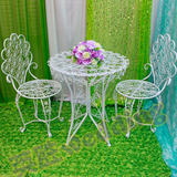 新款特价欧式白色铁艺桌椅婚纱影楼装饰英胜婚庆道具4310