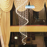螺旋高档复式楼梯灯旋转时尚水晶灯吊灯客厅灯现代吊线灯灯饰灯具