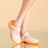 韩国女士款时尚塑料透明水晶果冻夏季居家凉拖鞋凉鞋坡跟夏款包头