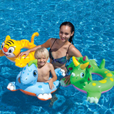 儿童动物泳圈适合2-6岁老虎 恐龙卡通样式座圈 泳圈包邮
