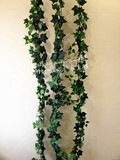 仿真花绢花1米8长常春藤挂壁花艺藤条田园白边混合式绿色植物墙