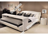 皮艺床布艺床软包床软体床双人床单人床创意床懒人床韩式皮艺床