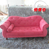 韩式小户型双人沙发布艺简约贵妃椅午休躺椅贵妃塌沙发三人可定做