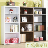韩式四层书架书柜宜家4格书橱壁架储物柜收纳柜白黑色定做定制