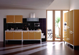 UV烤漆门板石英石台面整体橱柜定做 橱柜 整体橱柜 厨房 橱柜
