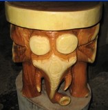 香樟木象凳摆件 根雕木雕工艺品 实木雕刻象凳 换鞋凳茶几配凳