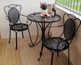 户外休闲桌椅铁艺三五件套餐桌椅组合茶几阳台咖啡厅成套家具