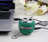 USB迷你苹果小音箱/音响/手机音响 带闪灯 用于MP3MP4电脑等