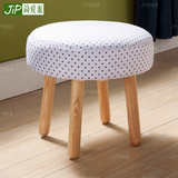 圆形布艺矮凳坐墩日式小沙发矮凳创意凳子软包脚凳stools出口家具