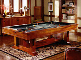 家用美式台球桌 豪华家庭台球桌 高档雕刻台球桌 实木手工雕刻台