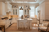 欧式橱柜白色 实木橱柜整体厨房 田园风格装修家具 厨房组合橱柜