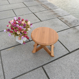 竹制实木小圆凳纳凉凳便携式野外钓鱼凳休闲小凳子儿童凳可折叠凳