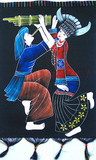 贵州民族特色手工艺苗族蜡染手绘重彩画家居装饰旅游收藏茶楼壁挂