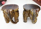 祥和】泰国工艺品柚木大象凳子 换鞋凳 吉象整体实木雕刻 无拼接